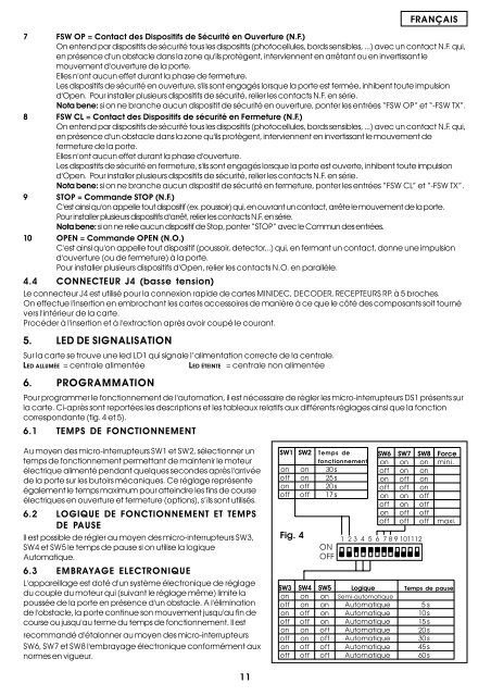 apparecchiatura elettronica per basculanti control board for ... - Faac