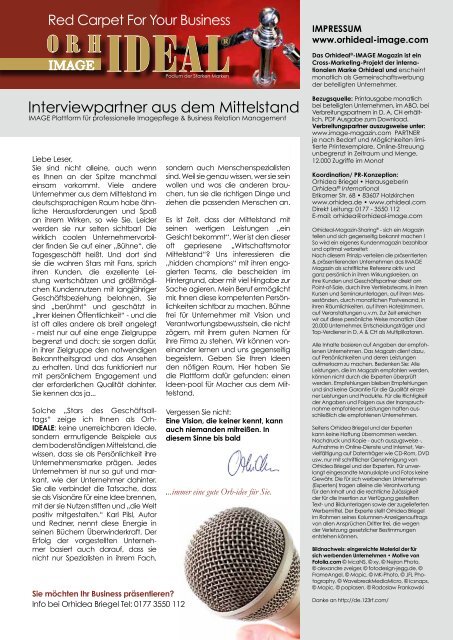 ORHIDEAL IMAGE Januar 2015 Heinemann Immobilien