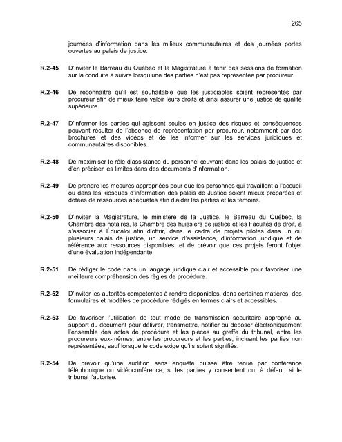 rapport du comitÃ© de rÃ©vision de la procÃ©dure civile - MinistÃ¨re de la ...