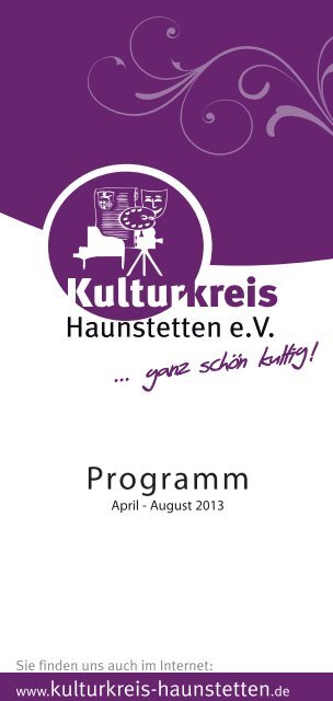 Programm - Kulturkreis Haunstetten e.V.