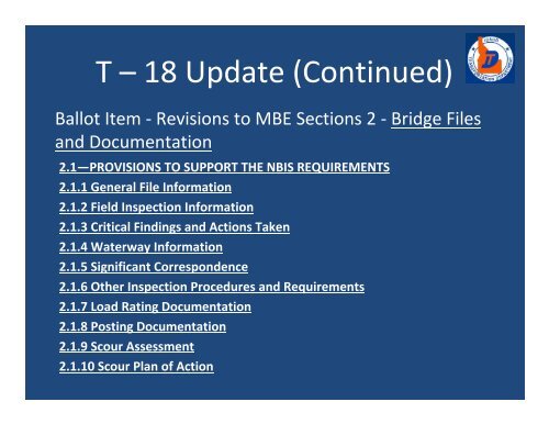 aashto t-18 bridge management , evaluation and rehabilitation