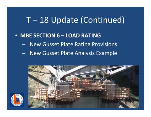 aashto t-18 bridge management , evaluation and rehabilitation