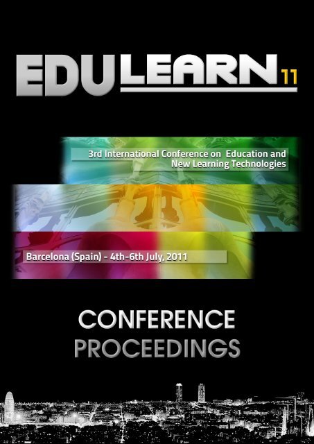 EDULEARN11 Proceedings CD (ISBN: 978-84-615-0441-1) - Portal