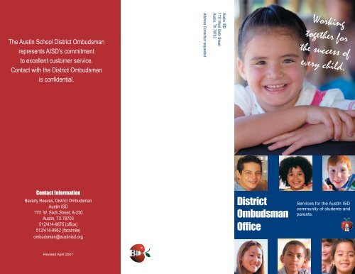 Ombudsman Brochure rev.indd - Austin ISD