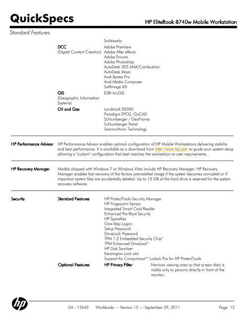 HP EliteBook 8740w Mobile Workstation - FTP Directory Listing ...
