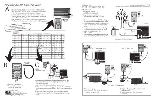 Target Superheat Chart R22