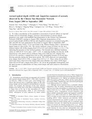 Aerosol optical depth (AOD) - Atmospheric and Oceanic Science ...