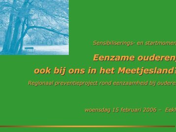 Algemene presentatie - Meetjesland.be