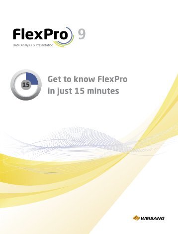 15 minutes guide for FlexPro 9 - DEWETRON Download Center