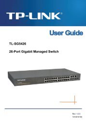 TL-SG5426 User Guide - TP-Link