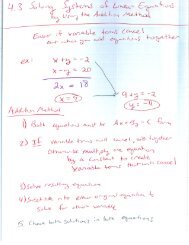 4.3 Solving Systems by Addition Method and 4.4 Applications of Linear Equations in Two Variables