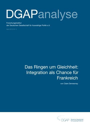 Das Ringen um Gleichheit - Dialogue d'avenir franco-allemand