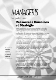 le point surâ¦ Ressources Humaines et StratÃ©gie