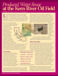 Produced Water Reuse at the Kern River Oil Field - Southwest ...