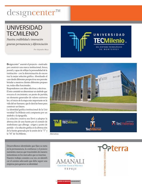 UNIVERSIDAD TECMILENIO - DiseÃ±o