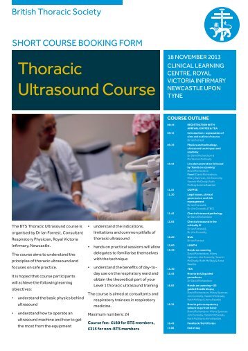 Thoracic Ultrasound Course - Brit Thoracic