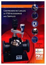 Pike Technologies Comprehensive Catalog of FTIR ... - Madatec