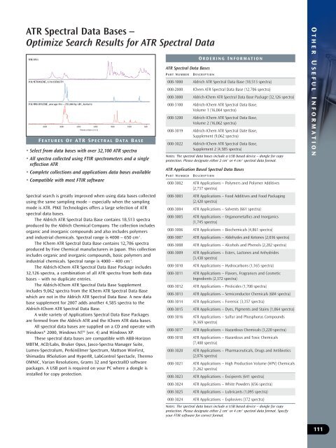 Pike Technologies Comprehensive Catalog of FTIR ... - Madatec