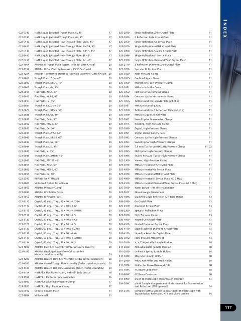 Pike Technologies Comprehensive Catalog of FTIR ... - Madatec