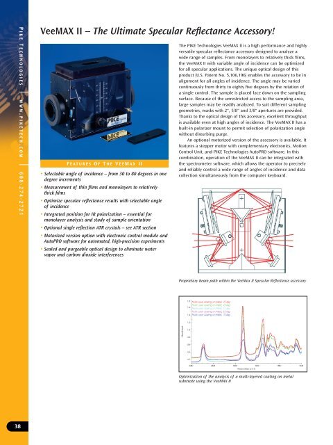 Pike Technologies Comprehensive Catalog of FTIR ... - Madatec