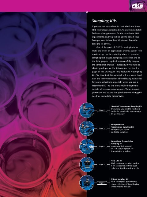 Pike Technologies Comprehensive Catalog of FTIR ... - Madatec