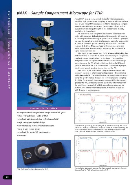 Pike Technologies Comprehensive Catalog of FTIR ... - Madatec