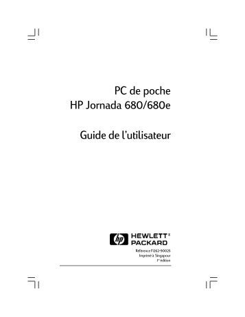 PC de poche HP Jornada 680/680e Guide de l ... - Hewlett Packard