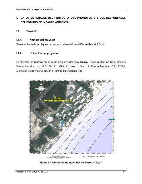 I. DATOS GENERALES DEL PROYECTO, DEL ... - SINAT - Semarnat