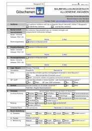 Formular fÃ¼r Baugesuche! - in GÃ¶schenen