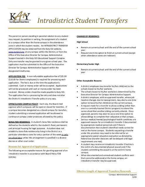 transfer_brochure - Katy ISD