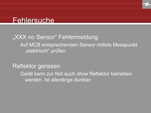 Vari*Lite Fehlersuche in Showsituationen* - RS Rock-Service