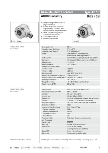 AC58 SSI/BISS - Hengstler Encoders