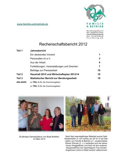 2012 - Familie & Betrieb