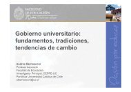 Gobernanza universitaria (AndrÃ©s Bernasconi) - Facultad de ...