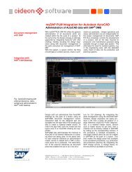 mySAP PLM Integration for Autodesk AutoCAD - CIDEON AG