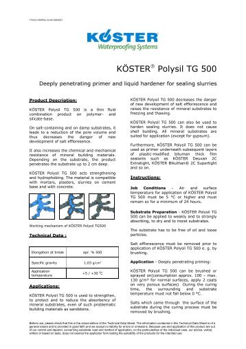 KÃSTERï£¨ Polysil TG 500