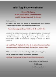 Info- Tag/ Feuerwehrfrauen - Zeltlager Potzwenden