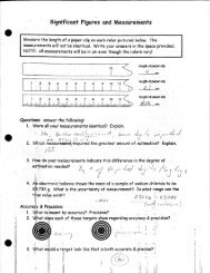 Significant Figures and Measurements KEY - WilsonSD.org