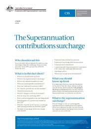 CSF09 The Superannuation contributions surcharge - CSS