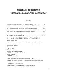 programa de gobierno - AlcaldÃ­a de Pereira