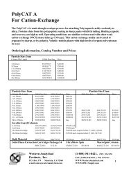 PolyCAT A For Cation-Exchange - Western Analytical