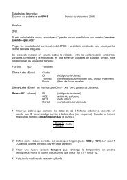 EstadÃ­stica descriptiva Examen de prÃ¡cticas de SPSS Parcial de ...