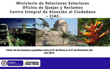 Diapositiva 1 - Ministerio de Relaciones Exteriores