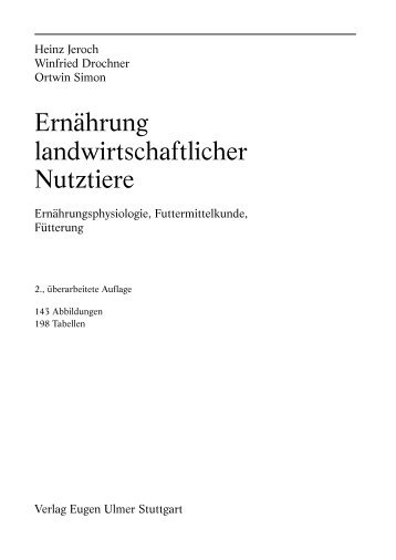 Ernährung landwirtschaftlicher Nutztiere