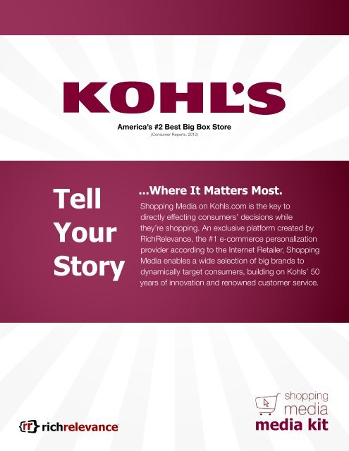 Kohl's Media Kit.pdf - RichRelevance
