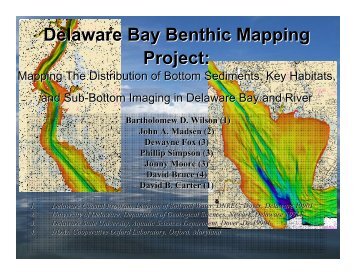 Mapping the Distribution of Bottom Sediments, Key Habitats, and ...