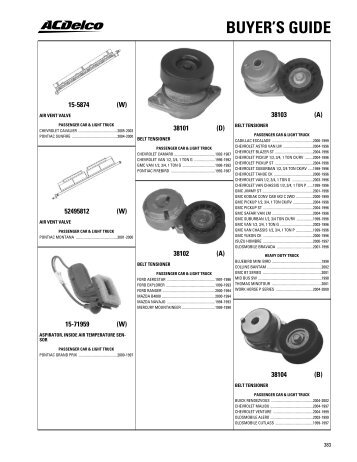 BUYER'S GUIDE - ACDelco