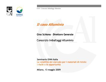 Il caso Alluminio - ATIA-ISWA Italia