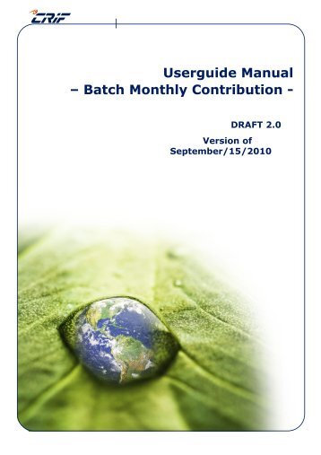 Batch User Guide produced by CRIF - Janata Bank