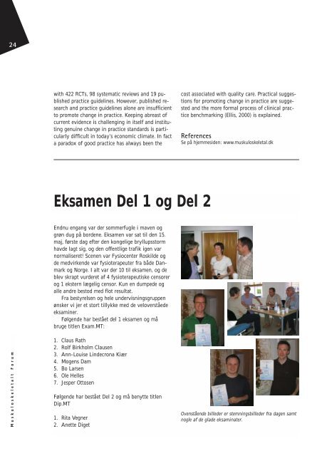 Muskuloskeletalt Forum - 3/2004 (pdf) - Fagforum for ...